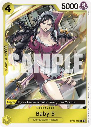 Baby 5 (112) (OP12-112) [Legacy of the Master] Foil One Piece Single Bandai