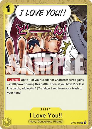 I Love You!! (OP12-115) [Legacy of the Master] One Piece Single Bandai