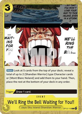 We'll Ring the Bell Waiting for You!! (OP12-116) [Legacy of the Master] One Piece Single Bandai