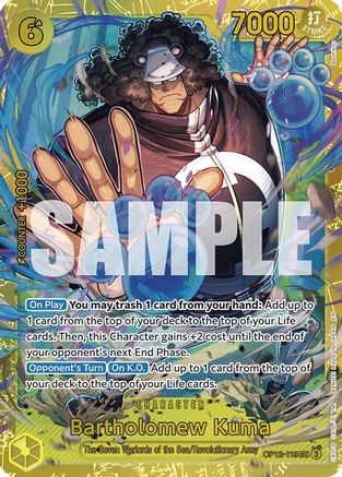 Bartholomew Kuma (OP12-119) [Legacy of the Master] Foil One Piece Single Bandai