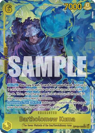 Bartholomew Kuma (Alternate Art) (OP12-119) [Legacy of the Master] Foil One Piece Single Bandai