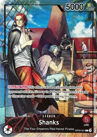 Shanks (2025 PSA Magazine Promo) (OP09-001) [One Piece Promotion Cards] Foil One Piece Single Bandai