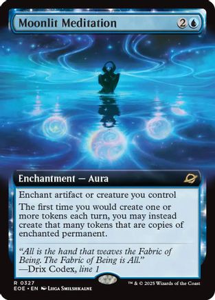 Moonlit Meditation (Extended Art) (EOE-327) [Edge of Eternities] MTG Single Wizards of the Coast