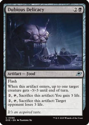 Dubious Delicacy (EOE-096) [Edge of Eternities] MTG Single Wizards of the Coast