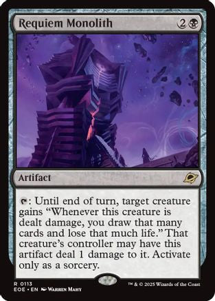 Requiem Monolith (EOE-113) [Edge of Eternities] MTG Single Wizards of the Coast