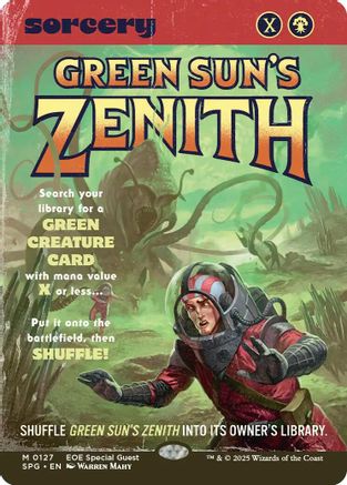 Green Sun's Zenith (Showcase) (SPG-127) [Special Guests] Foil MTG Single Wizards of the Coast