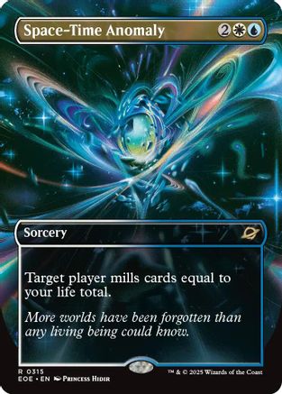 Space-Time Anomaly (Borderless) (EOE-315) [Edge of Eternities] Foil MTG Single Wizards of the Coast