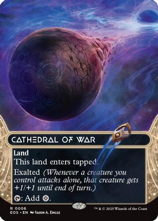 Cathedral of War (0006) (Borderless) (EOS-006) [Edge of Eternities: Stellar Sights] MTG Single Wizards of the Coast