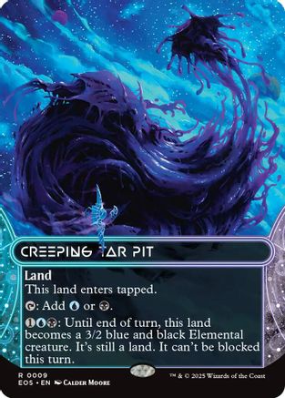 Creeping Tar Pit (0009) (EOS-009) [Edge of Eternities: Stellar Sights] MTG Single Wizards of the Coast