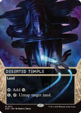 Deserted Temple (0011) (EOS-011) [Edge of Eternities: Stellar Sights] Foil MTG Single Wizards of the Coast