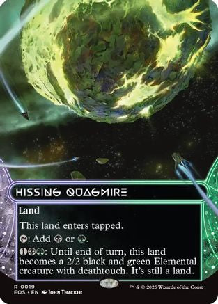Hissing Quagmire (0019) (Borderless) (EOS-019) [Edge of Eternities: Stellar Sights] Foil MTG Single Wizards of the Coast
