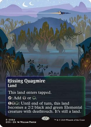 Hissing Quagmire (0064) (Borderless) (EOS-064) [Edge of Eternities: Stellar Sights] Foil MTG Single Wizards of the Coast