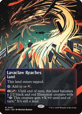 Lavaclaw Reaches (0067) (Borderless) (EOS-067) [Edge of Eternities: Stellar Sights] MTG Single Wizards of the Coast