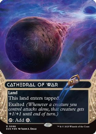 Cathedral of War (0096) (Galaxy Foil) (EOS-096) [Edge of Eternities: Stellar Sights] Foil MTG Single Wizards of the Coast