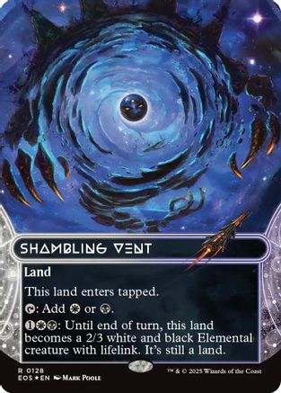 Shambling Vent (0128) (Borderless) (Galaxy Foil) (EOS-128) [Edge of Eternities: Stellar Sights] Foil MTG Single Wizards of the Coast