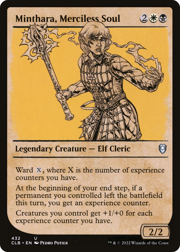 Minthara, Merciless Soul (CLB-432) [Commander Legends: Battle for Baldur's Gate] (Showcase) Foil MTG Single Wizards of the Coast