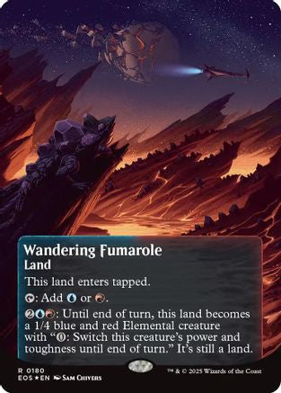 Wandering Fumarole (0180) (Borderless) (Galaxy Foil) (EOS-180) [Edge of Eternities: Stellar Sights] Foil MTG Single Wizards of the Coast