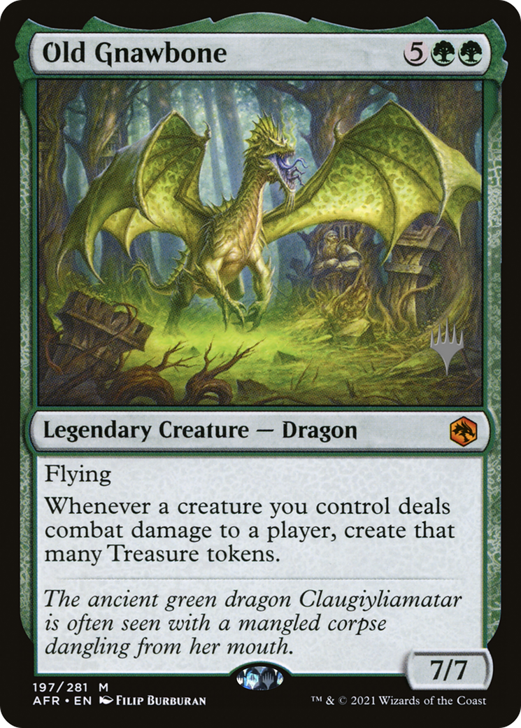 Old Gnawbone (PPAFR-197) [Adventures in the Forgotten Realms Promos] Foil MTG Single Wizards of the Coast