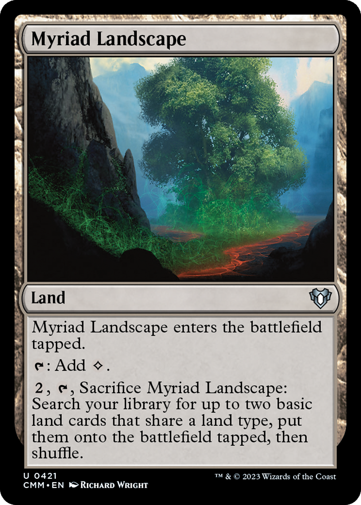 Myriad Landscape (CMM-421) [Commander Masters] MTG Single Wizards of the Coast