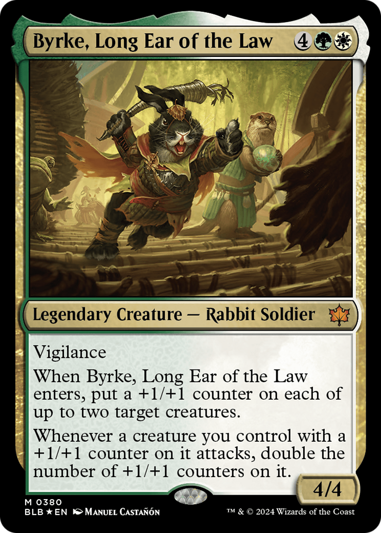 Byrke, Long Ear of the Law (BLB-380) [Bloomburrow] Foil MTG Single Wizards of the Coast