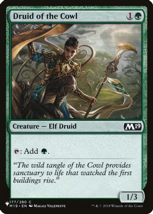 Druid of the Cowl (LIST-177) [Mystery Booster] The List Reprints MTG Single Wizards of the Coast