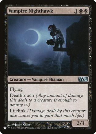 Vampire Nighthawk (LIST-112) [Mystery Booster] The List Reprints MTG Single Wizards of the Coast