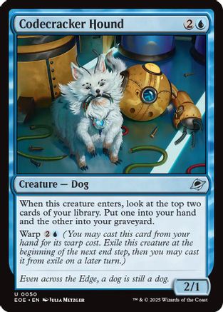Codecracker Hound (EOE-050) [Edge of Eternities] MTG Single Wizards of the Coast