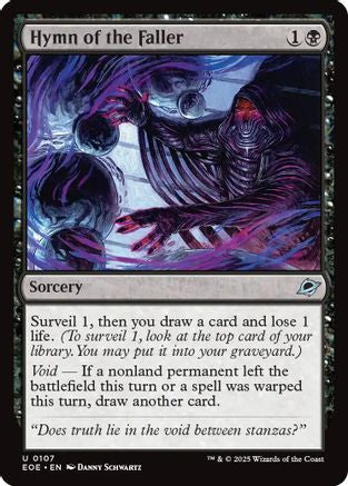 Hymn of the Faller (EOE-107) [Edge of Eternities] Foil MTG Single Wizards of the Coast