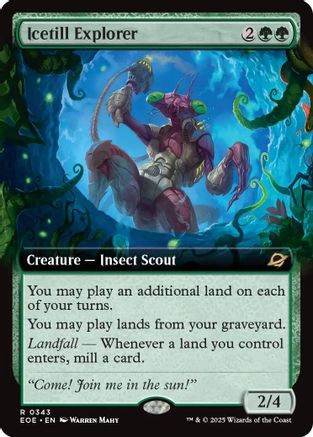Icetill Explorer (Extended Art) (EOE-343) [Edge of Eternities] MTG Single Wizards of the Coast