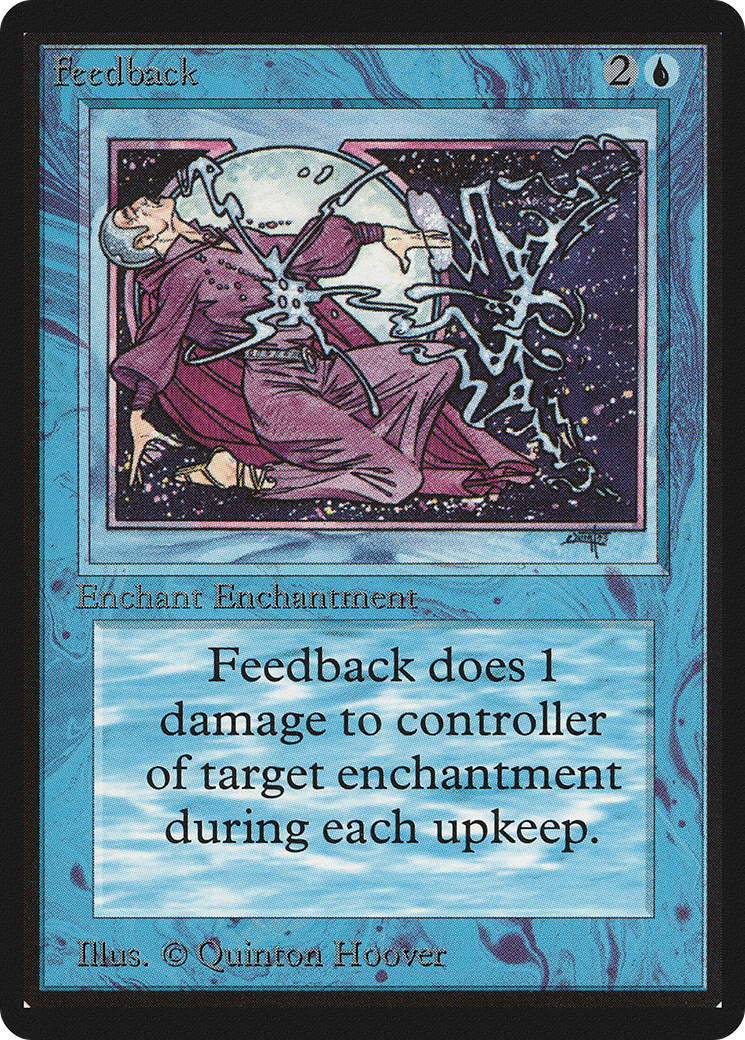 Feedback (LEB-) [Oldschool] Limited Edition Beta MTG Single Wizards of the Coast