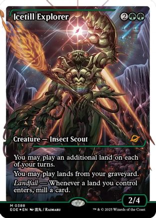 Icetill Explorer (Showcase) (Fracture Foil) (EOE-388) [Edge of Eternities] Foil MTG Single Wizards of the Coast
