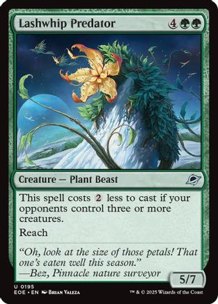 Lashwhip Predator (EOE-195) [Edge of Eternities] Foil MTG Single Wizards of the Coast