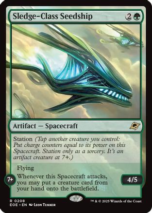 Sledge-Class Seedship (EOE-208) [Edge of Eternities] Foil MTG Single Wizards of the Coast