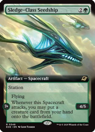 Sledge-Class Seedship (Extended Art) (EOE-346) [Edge of Eternities] MTG Single Wizards of the Coast