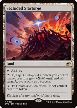 Secluded Starforge (EOE-257) [Edge of Eternities] Foil MTG Single Wizards of the Coast