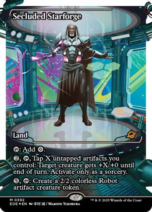 Secluded Starforge (Showcase) (Fracture Foil) (EOE-392) [Edge of Eternities] Foil MTG Single Wizards of the Coast