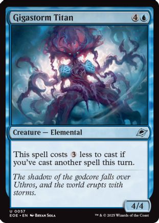 Gigastorm Titan (EOE-057) [Edge of Eternities] MTG Single Wizards of the Coast
