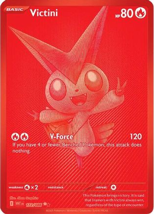 Victini - 172/086 (172) - [SV: White Flare] Holofoil Pokemon Single Pokémon