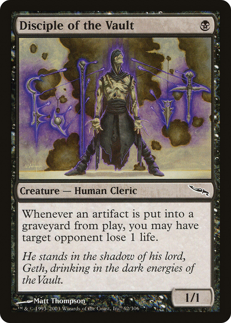 Disciple of the Vault (MRD-062) [Mirrodin] MTG Single Wizards of the Coast
