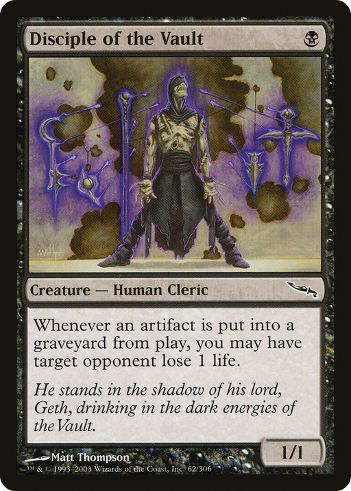 Disciple of the Vault (MRD-062) [Mirrodin] MTG Single Wizards of the Coast