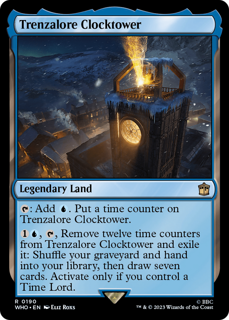 Trenzalore Clocktower (WHO-190) [Doctor Who] Foil MTG Single Wizards of the Coast