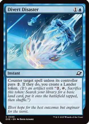 Divert Disaster (EOE-055) [Edge of Eternities] Foil MTG Single Wizards of the Coast