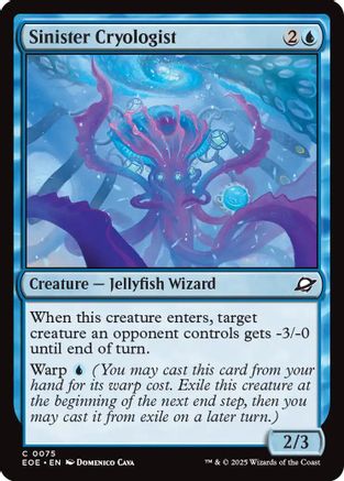 Sinister Cryologist (EOE-075) [Edge of Eternities] MTG Single Wizards of the Coast