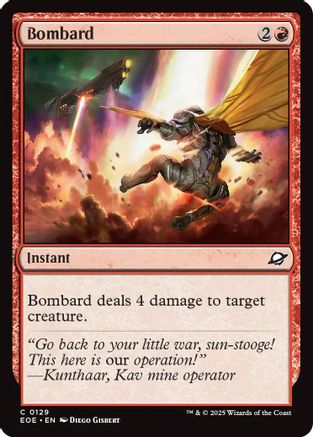 Bombard (EOE-129) [Edge of Eternities] Foil MTG Single Wizards of the Coast