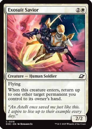 Exosuit Savior (EOE-016) [Edge of Eternities] Foil MTG Single Wizards of the Coast