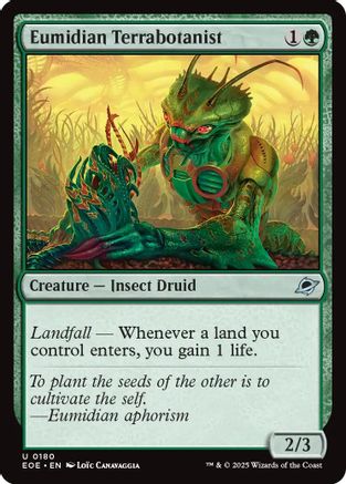 Eumidian Terrabotanist (EOE-180) [Edge of Eternities] Foil MTG Single Wizards of the Coast