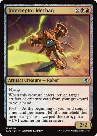 Interceptor Mechan (EOE-220) [Edge of Eternities] Foil MTG Single Wizards of the Coast