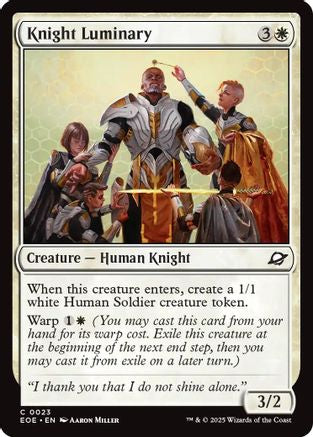 Knight Luminary (EOE-023) [Edge of Eternities] MTG Single Wizards of the Coast