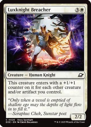 Luxknight Breacher (EOE-026) [Edge of Eternities] MTG Single Wizards of the Coast