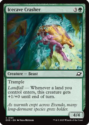 Icecave Crasher (EOE-191) [Edge of Eternities] Foil MTG Single Wizards of the Coast